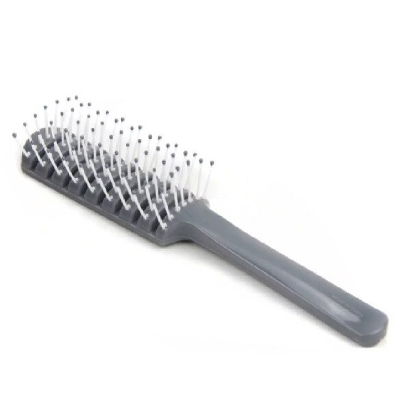 Gray Plastic Bristle Hair Brush